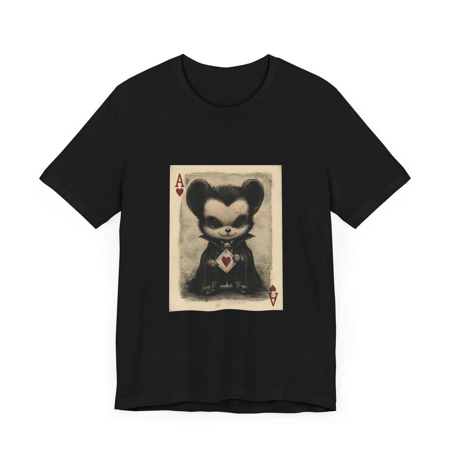 Cute Vampire Ace Halloween Poker T-Shirt – PokerCircle Design Studio