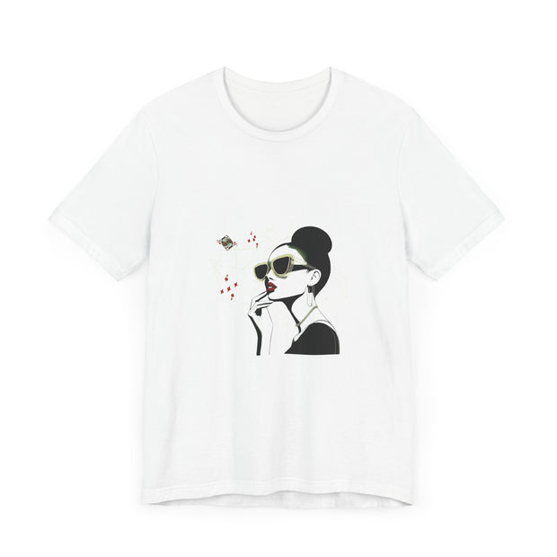 Bluff & Beauty - Women's Classy Poker Queen Graphic T-Shirt | PokerCircle Design Studio