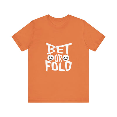 Bet or Fold Halloween Poker T-Shirt – Limited Edition PokerCircle Design Studio