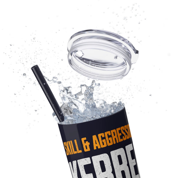 PokerBeast Skill & Aggression – 20oz Stainless Steel Tumbler | PokerCircle Design Studio