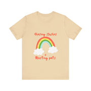 Vibrant Poker T-Shirt – 'Chasing Flushes & Blasting Pots' Tee for Joyful Players