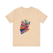 Rainbow Royale - Women's Vibrant Poker Art Graphic T-Shirt | PokerCircle Design Studio