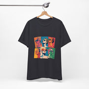 Poker Queens Collage - Women's Bold Poker Art Graphic T-Shirt | PokerCircle Design Studio