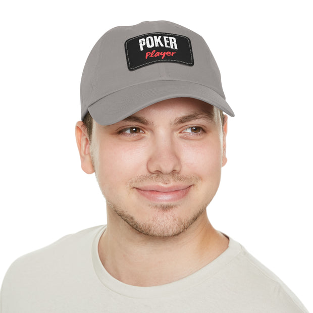 Poker Player Dad Hat - Low Profile Adjustable Baseball Cap | PokerCircle Design Studio