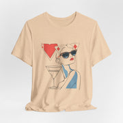 Poker Glam - Women's Elegant Poker Art Graphic T-Shirt | PokerCircle Design Studio