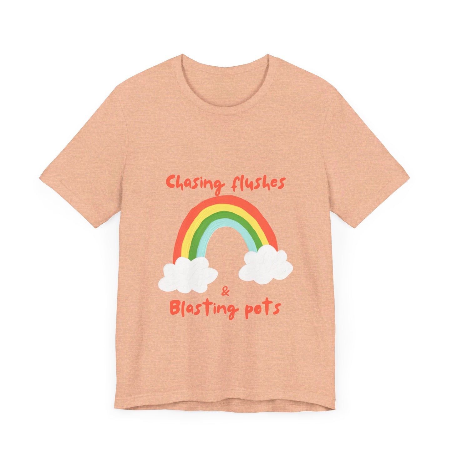 Vibrant Poker T-Shirt – 'Chasing Flushes & Blasting Pots' Tee for Joyful Players