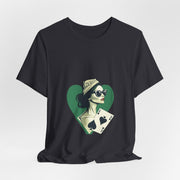 Queen of Spades - Women's Bold Poker Graphic T-Shirt | PokerCircle Design Studio