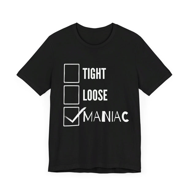 Poker Strategy T-Shirt – 'Tight Loose Maniac' Checklist Tee for Dynamic Players