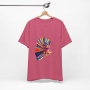 Rainbow Royale - Women's Vibrant Poker Art Graphic T-Shirt | PokerCircle Design Studio