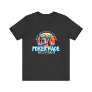 Poker Face T-Shirt – 'Keep Calm, Stay Strong' Tee for Poker Enthusiasts