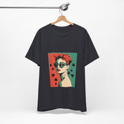 Queen of Suits - Women's Vintage Poker Art Graphic T-Shirt | PokerCircle Design Studio