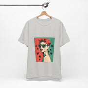 Queen of Suits - Women's Vintage Poker Art Graphic T-Shirt | PokerCircle Design Studio