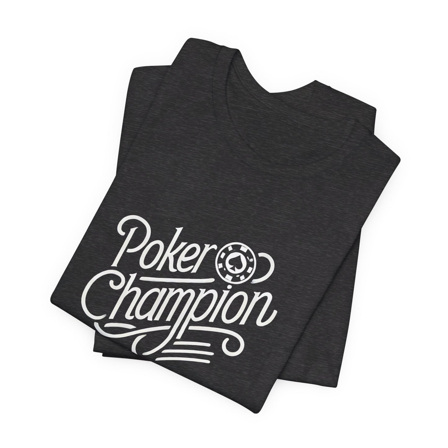 Victory Poker T-Shirt – 'Poker Champion' Bold Tee for Winners