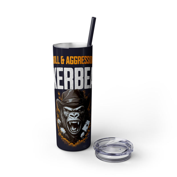 PokerBeast Skill & Aggression – 20oz Stainless Steel Tumbler | PokerCircle Design Studio