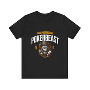 Pokerbeast T-Shirt – Skill & Aggression Poker Apparel by PokerCircle Design Studio