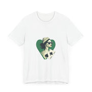 Lucky Clover - Women's Poker Queen of Clubs Graphic T-Shirt | PokerCircle Design Studio