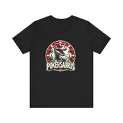 Dinosaur Poker T-Shirt – 'Pokersaurus' Tee for Game Night Enthusiasts