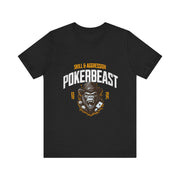 Pokerbeast T-Shirt – Skill & Aggression Poker Apparel by PokerCircle Design Studio