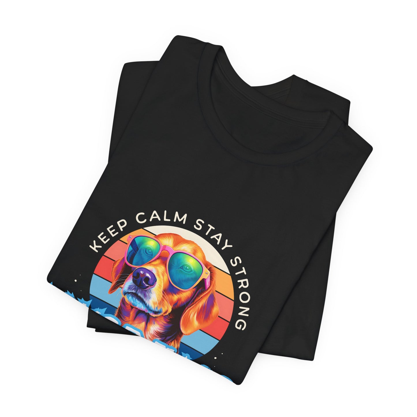 Poker Face T-Shirt – 'Keep Calm, Stay Strong' Tee for Poker Enthusiasts