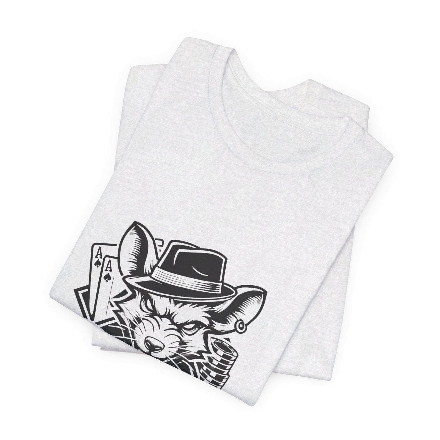 Poker Lover T-Shirt – 'Poker Rat' Graphic Tee for Clever Strategists