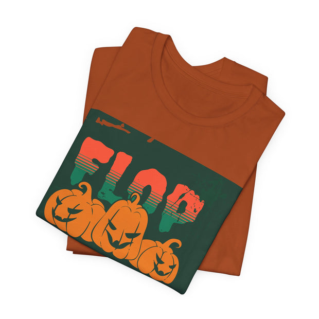 Spooky Poker T-Shirt – 'Flop Happens Halloween Edition' Tee for Festive Players