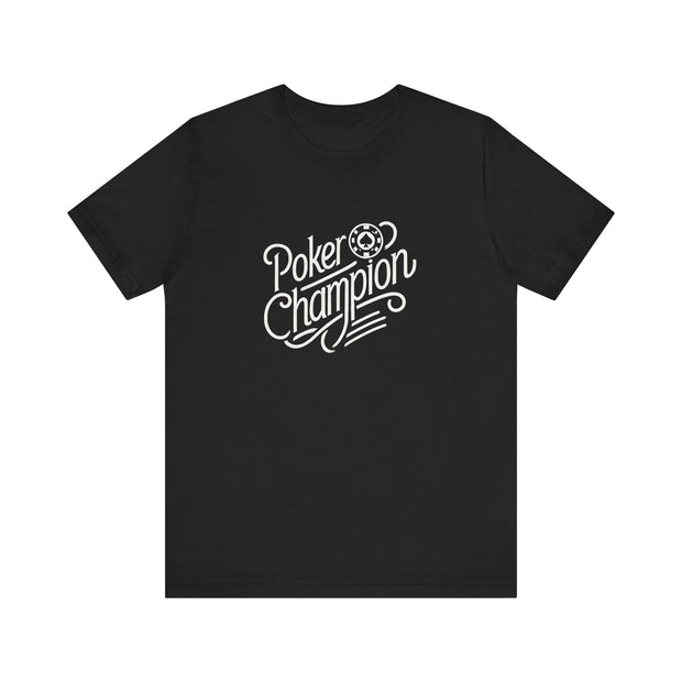 Victory Poker T-Shirt – 'Poker Champion' Bold Tee for Winners