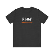 Poker Casual T-Shirt – 'PLAY' Graphic Tee for Game Night Enthusiasts