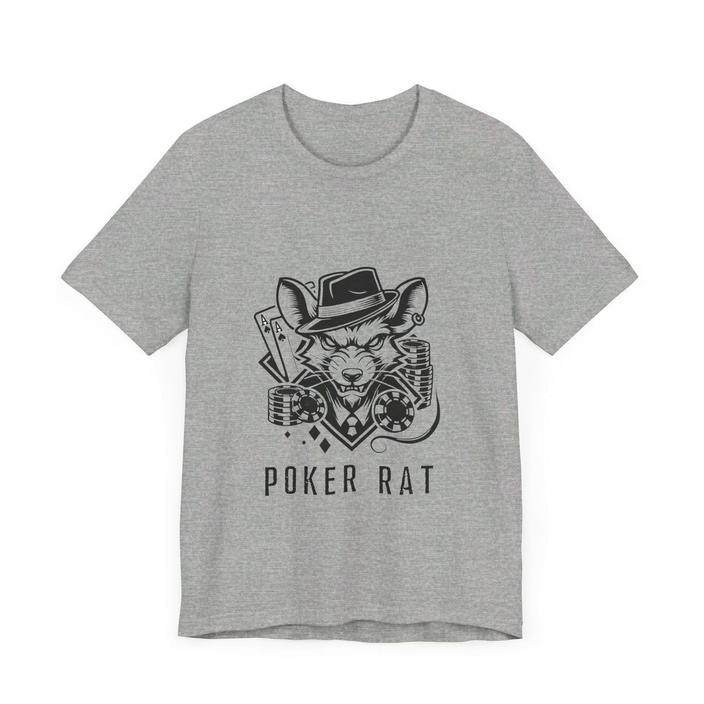 Poker Lover T-Shirt – 'Poker Rat' Graphic Tee for Clever Strategists