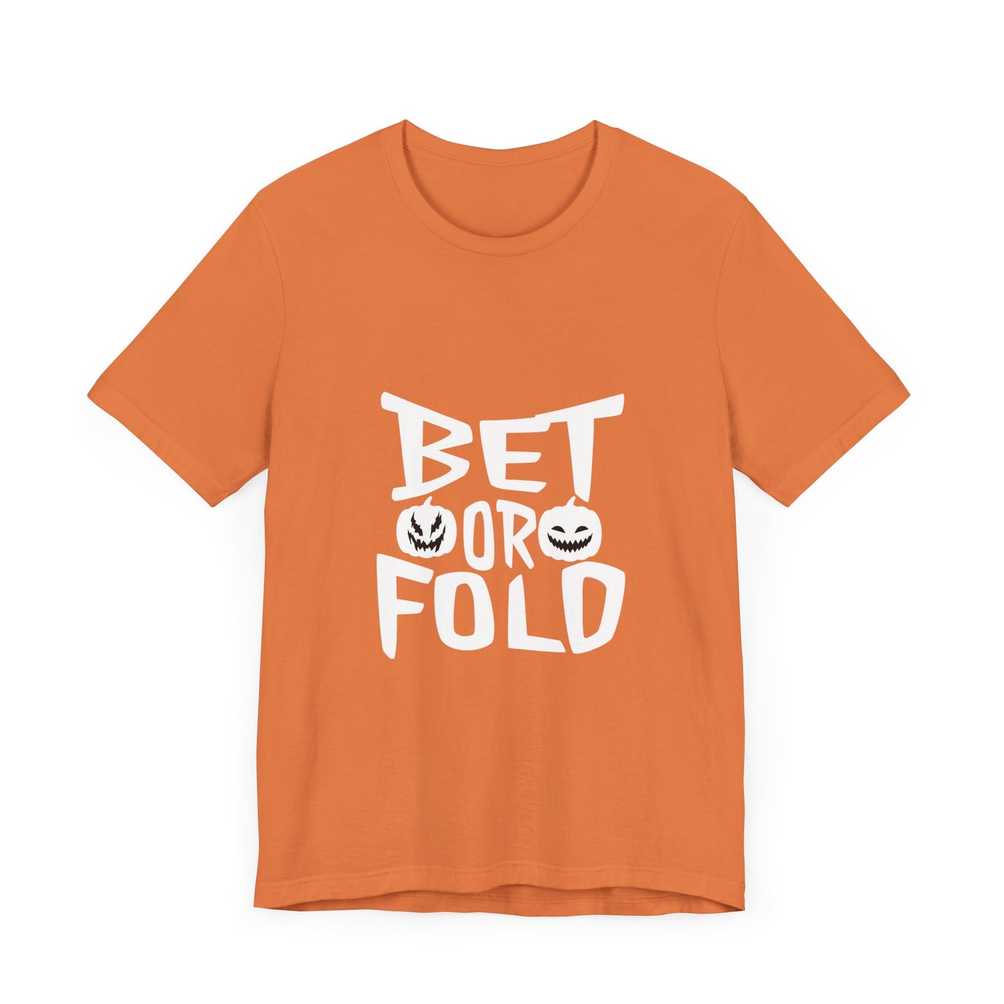 Bet or Fold Halloween Poker T-Shirt – Limited Edition PokerCircle Design Studio