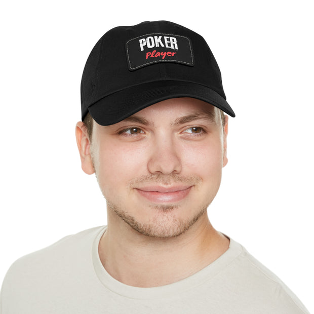 Poker Player Dad Hat - Low Profile Adjustable Baseball Cap | PokerCircle Design Studio