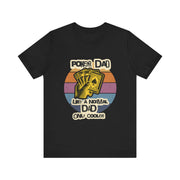 Stylish Poker T-Shirt – 'Poker Dad: Like a Normal Dad, Only Cooler' Tee for Poker-Loving Fathers