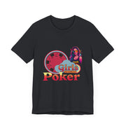 Girls Just Wanna Play Poker T-Shirt - Fun & Feminine Poker Apparel by PokerCircle Design Studio