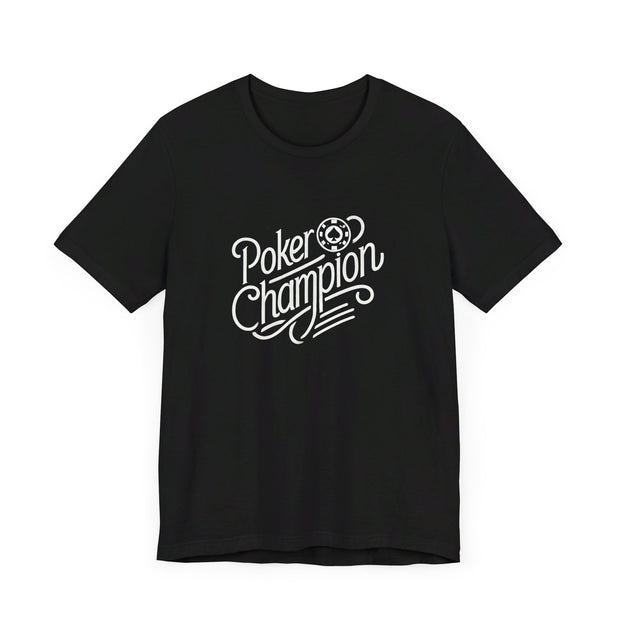 Victory Poker T-Shirt – 'Poker Champion' Bold Tee for Winners