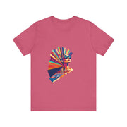 Rainbow Royale - Women's Vibrant Poker Art Graphic T-Shirt | PokerCircle Design Studio