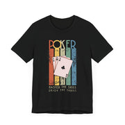 Poker T-Shirt – 'Master the Skill, Enjoy the Thrill' Tee for Poker Enthusiasts