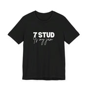 Seven Card Stud Poker T-Shirt – '7 Stud is My Jam' Tee for Enthusiasts