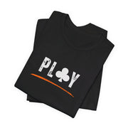 Poker Casual T-Shirt – 'PLAY' Graphic Tee for Game Night Enthusiasts