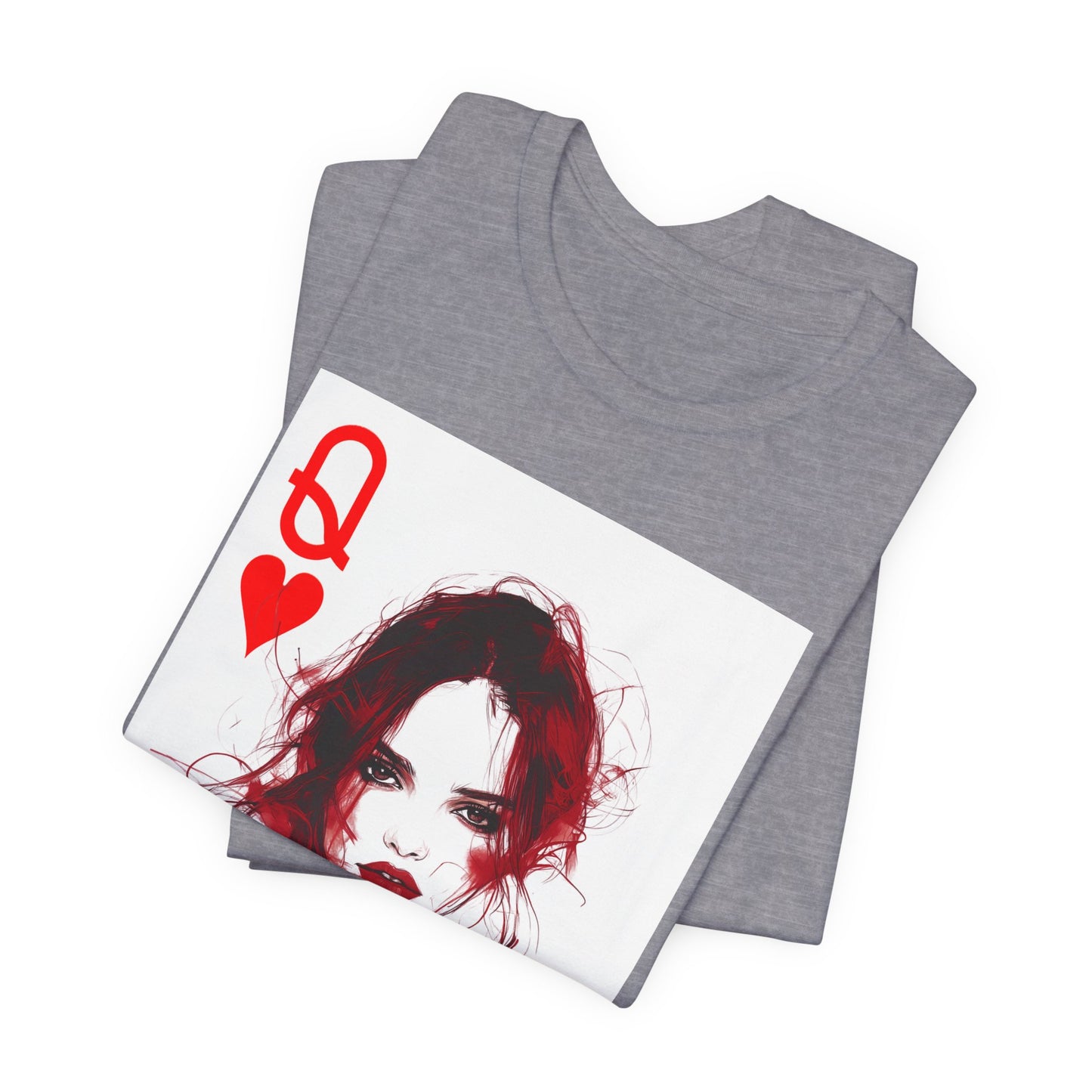 Queen of Hearts Poker T-Shirt – PokerCircle Design Studio