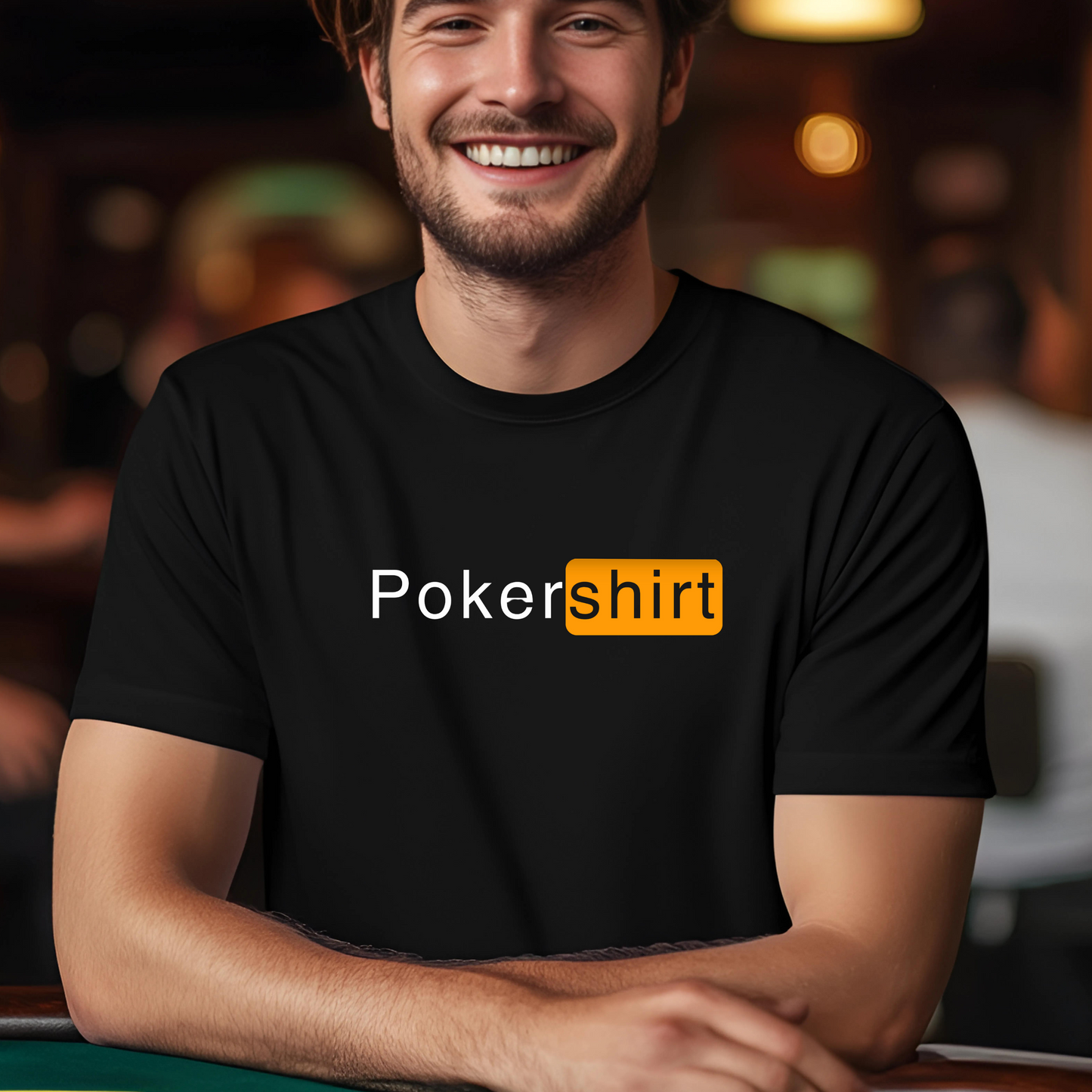 Funny Poker T-Shirt Pokershirt Classic Tee - Sleek, Minimalist Design, High-Quality Cotton, Perfect for Every Poker Lover